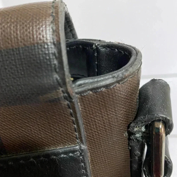 Burberry unisex coated canvas print messenger bag - Picture 10 of 13